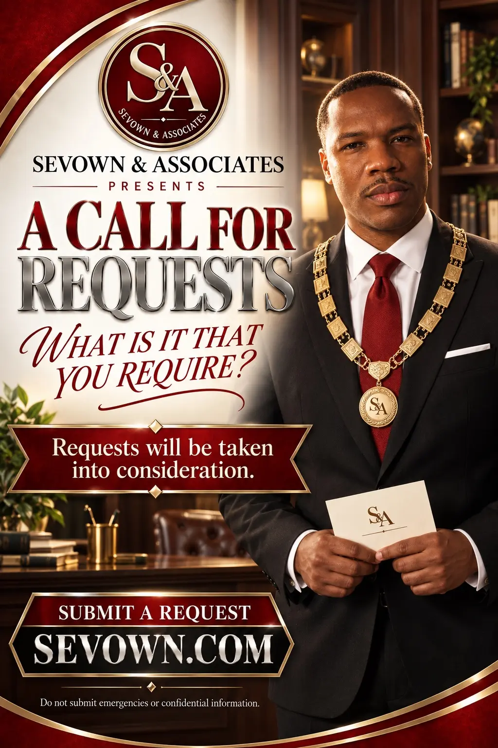 SEVOWN call for requests